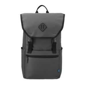 Leed's Repreve Ocean 15" Computer Rucksack Backpack in Grey, No Logo NEW